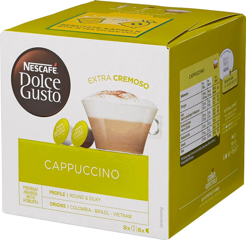 Nescafé® Nescafé Dolce Gusto Cappuccino | 8 Kaffeekapseln 9 Nescafé® Nescafé Dolce Gusto Cappuccino | 8 Kaffeekapseln – Bild 7