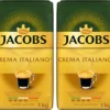 JACOBS Kaffeebohnen Expertenröstung Crema Italiano Bohnenkaffee 2 X 1 Kg Ganze Bohne -Kaffeeprodukte 82b6baca19415c80615af7883aa66154