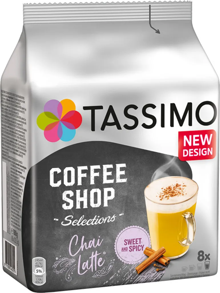 Jacobs Tassimo Coffee Shop Selections Chai Latte, Kaffeekapseln 3 Jacobs Tassimo Coffee Shop Selections Chai Latte, Kaffeekapseln