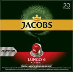 JACOBS Kapseln Lungo 6 Classico & Decaffeinato 6 Je 100 Nespresso®* Kompatibel -Kaffeeprodukte 8d1d1419b56d4e27627f48482b5daebe 2