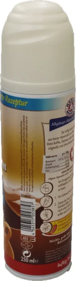 Bärenmarke Der Milch Schaum Luftig Locker In Der Sprühflasche 250ml -Kaffeeprodukte 8d48597d46ef8a8f5d311c5dff751e92