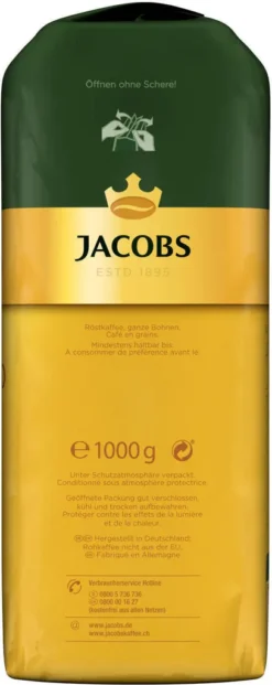 JACOBS Kaffeebohnen Expertenröstung Crema Italiano 4x1kg Ganze Kaffee Bohnen -Kaffeeprodukte 8dd707b13ada6380cc4f54df3b7d66e2