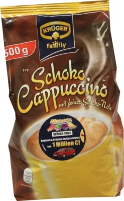 Krüger Family Cappuccino Schoko | 500-g-Beutel -Kaffeeprodukte 9060e912f1bcac61588f6c2b9673b92b