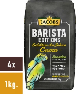 JACOBS Kaffeebohnen Barista Editions Crema Do Brasil 4 X 1 Kg Geröstete Bohnen -Kaffeeprodukte 90b5544119645e8574c4433ffc1193c5