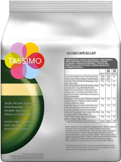 Tassimo Jacobs Café Au Lait 5er Pack, Kaffee, Kaffeekapsel, Milchkaffee Aus Gemahlenem Röstkaffee, 80 T-Discs / Portionen -Kaffeeprodukte 99f57c0078e24bd6d1dc6d5a09ec7261