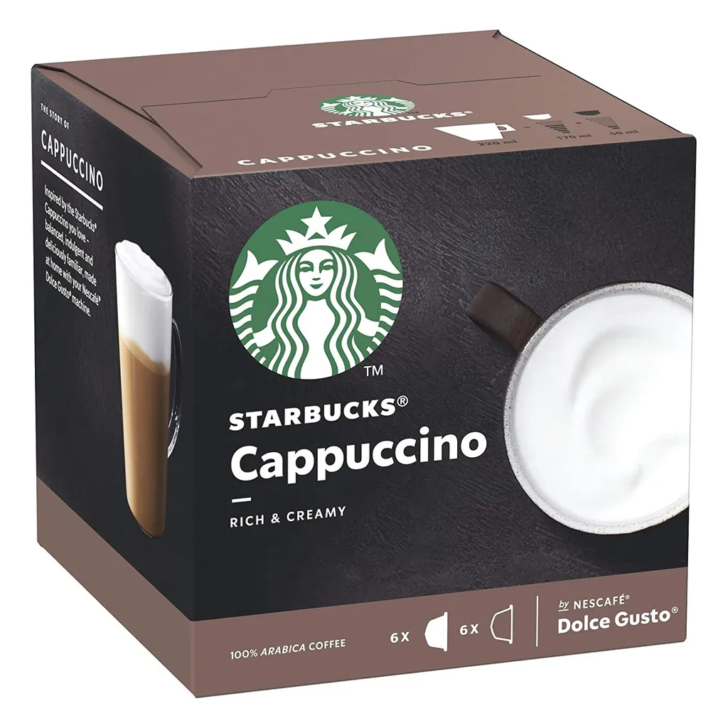 Nestlé® Starbucks By Nescafe Dolce Gusto 12 Kapseln Cappuccino Rich And Creamy Arabica Coffee 120g 6 Nestlé® Starbucks By Nescafe Dolce Gusto 12 Kapseln Cappuccino Rich And Creamy Arabica Coffee 120g – Bild 4