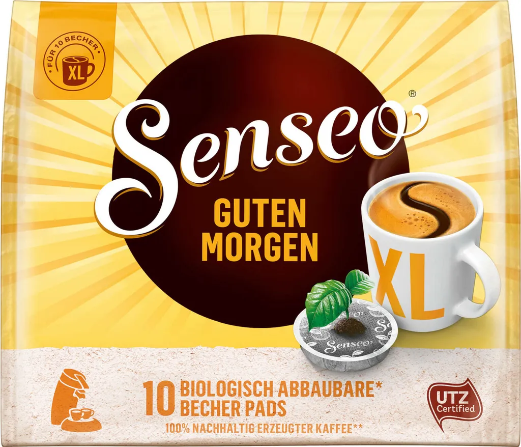 SENSEO Pads Guten Morgen XL Senseopads UTZ 5 X 10 Kaffeepads 4 SENSEO Pads Guten Morgen XL Senseopads UTZ 5 X 10 Kaffeepads – Bild 2