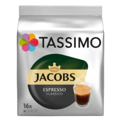 TASSIMO Jacobs Espresso Classico 5er Pack T Discs Kaffee Kapseln 5 X 16 Getränke -Kaffeeprodukte 9c23e5ce424cefe441ada95d07d551c1