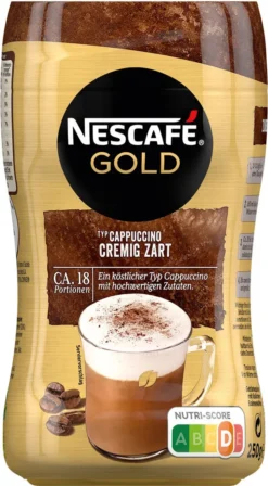 Nescafé® Nescafé Gold Typ Cappuccino Cremig Zart | 250g -Kaffeeprodukte 9e3c942f7974c020013b39b3f329c6b5