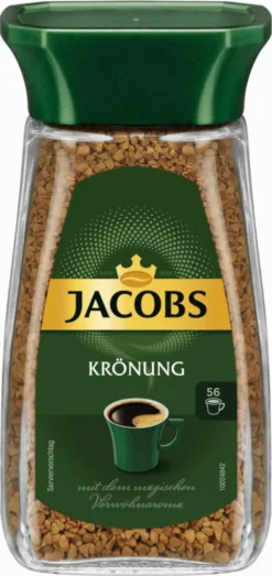 JACOBS Krönung 6 X 100g Löslicher Kaffee Instantkaffee 6 Gläser Löskaffee -Kaffeeprodukte 9f3814c970b0e949c72311ebb0986f23