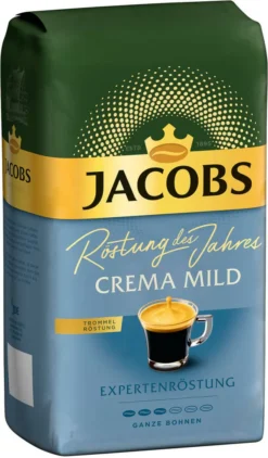 JACOBS Kaffeebohnen Expertenröstung Crema Mild Röstung Des Jahres 3 Kg Ganze Geröstete Bohnen + 1 Jacobs Barista Becher+ 1 Dose -Kaffeeprodukte a2ad79046dcf876d83cc5bf894048ff3 1