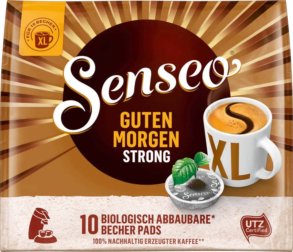 SENSEO Pads Guten Morgen Strong XL UTZ 5 X 10 Getränke Pads 3 SENSEO Pads Guten Morgen Strong XL UTZ 5 X 10 Getränke Pads