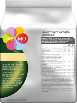 TASSIMO Kapseln Latte Macchiato Vielfaltspaket Discs 40 Getränke 5 Sorten Kaffee -Kaffeeprodukte a3aa9c07f4f2255bfbf0d38cc7f01de1