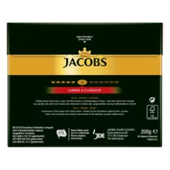JACOBS Kapseln Lungo Classico 5 X 40 Nespresso®* Kompatible Kaffeekapseln -Kaffeeprodukte a5e002ef6f513c2596a1945c9871b33a