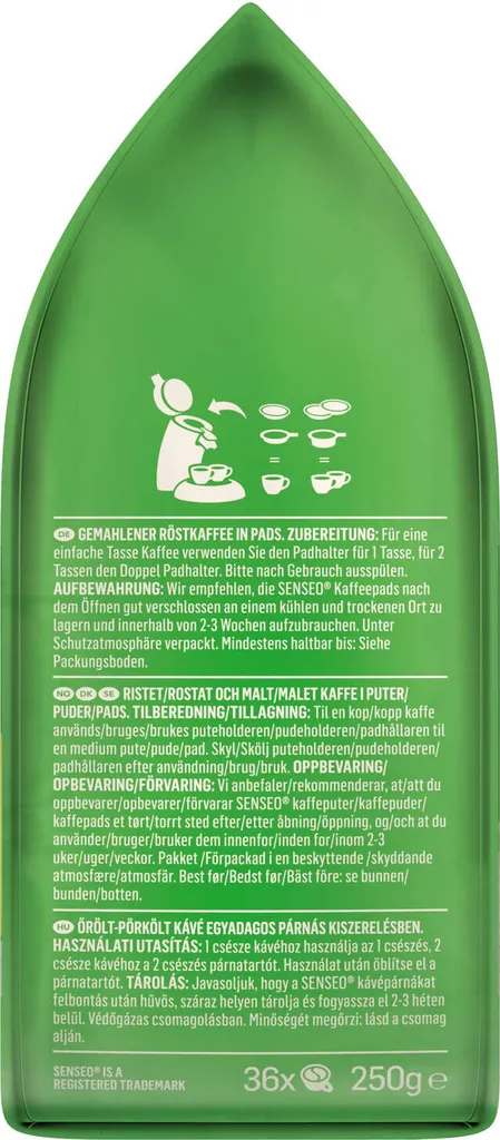 SENSEO Pads Mild UTZ 10 X 36 Kaffeepads Vorratspack - 360 Getränke 9 SENSEO Pads Mild UTZ 10 X 36 Kaffeepads Vorratspack - 360 Getränke – Bild 7