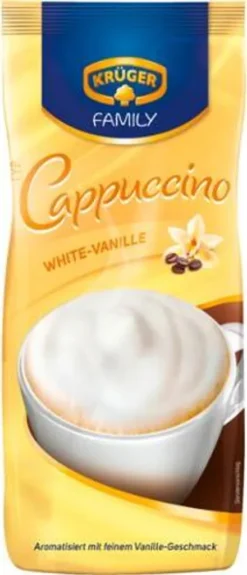 Krüger Family Cappuccino White | 500-g-Beutel -Kaffeeprodukte b2a1065052379eb4ab9710be9997e2df