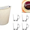 Senseo Cappuccino Caramel Für Geeignet Senseo Und Weitere Kaffeemaschinen Aktion+ 6 Kaffeebecher Mit Henkel Plus Wäschekorbaktion Rattan-Design 27 Liter -Kaffeeprodukte b2cc4be6d3a8848684a96a70ec36d6db