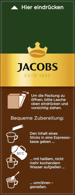 Jacobs Typ Espresso Sticks | Löslicher Kaffee | 25 Portionen -Kaffeeprodukte b3cea2dec72db7dbdf0e62ed188f067e