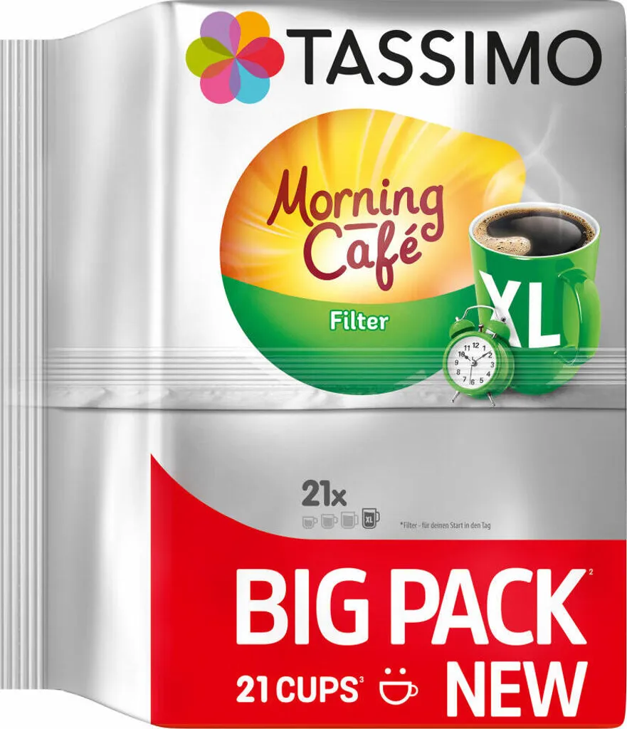 TASSIMO Kapseln Morning Café Filter XL T Discs 1 Packung - 21 Getränke Kaffeekapseln 10 TASSIMO Kapseln Morning Café Filter XL T Discs 1 Packung - 21 Getränke Kaffeekapseln – Bild 8