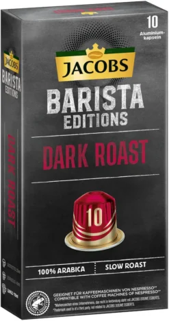 JACOBS Kapseln Barista Editions Dark Roast 10 10x10 Nespresso®* Kompatibel -Kaffeeprodukte c2569abbfebaa7af7b0d8e22a615443d