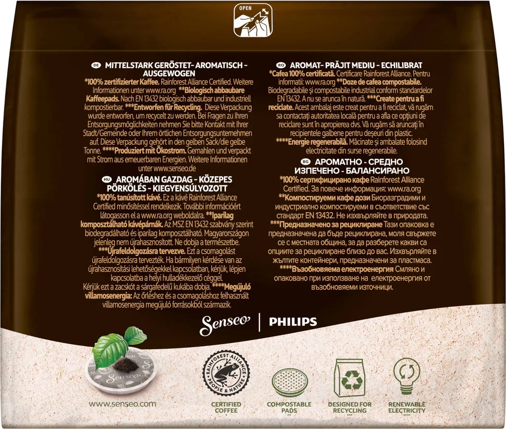 SENSEO Pads Caffè Crema Senseopads 160 Getränke Kaffeepads 7 SENSEO Pads Caffè Crema Senseopads 160 Getränke Kaffeepads – Bild 5