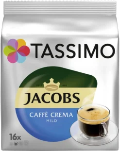 Tassimo Jacobs Caffè Crema Mild | 16 T Discs, Kaffeekapseln 16 Tassimo Jacobs Caffè Crema Mild | 16 T Discs, Kaffeekapseln -Kaffeeprodukte c74a9952d6f27d37e65c93d65c67b3d4