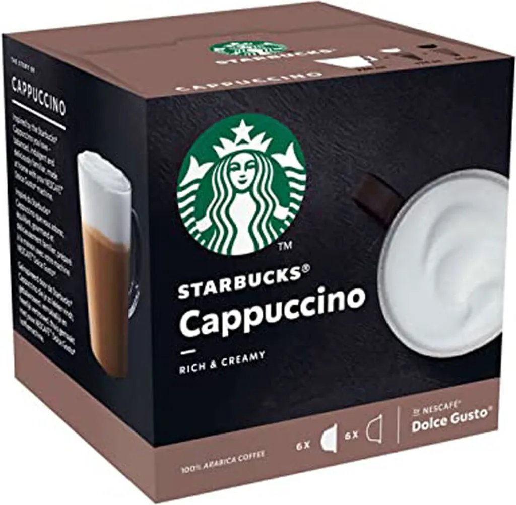 Nestlé® Starbucks By Nescafe Dolce Gusto 12 Kapseln Cappuccino Rich And Creamy Arabica Coffee 120g 4 Nestlé® Starbucks By Nescafe Dolce Gusto 12 Kapseln Cappuccino Rich And Creamy Arabica Coffee 120g – Bild 2