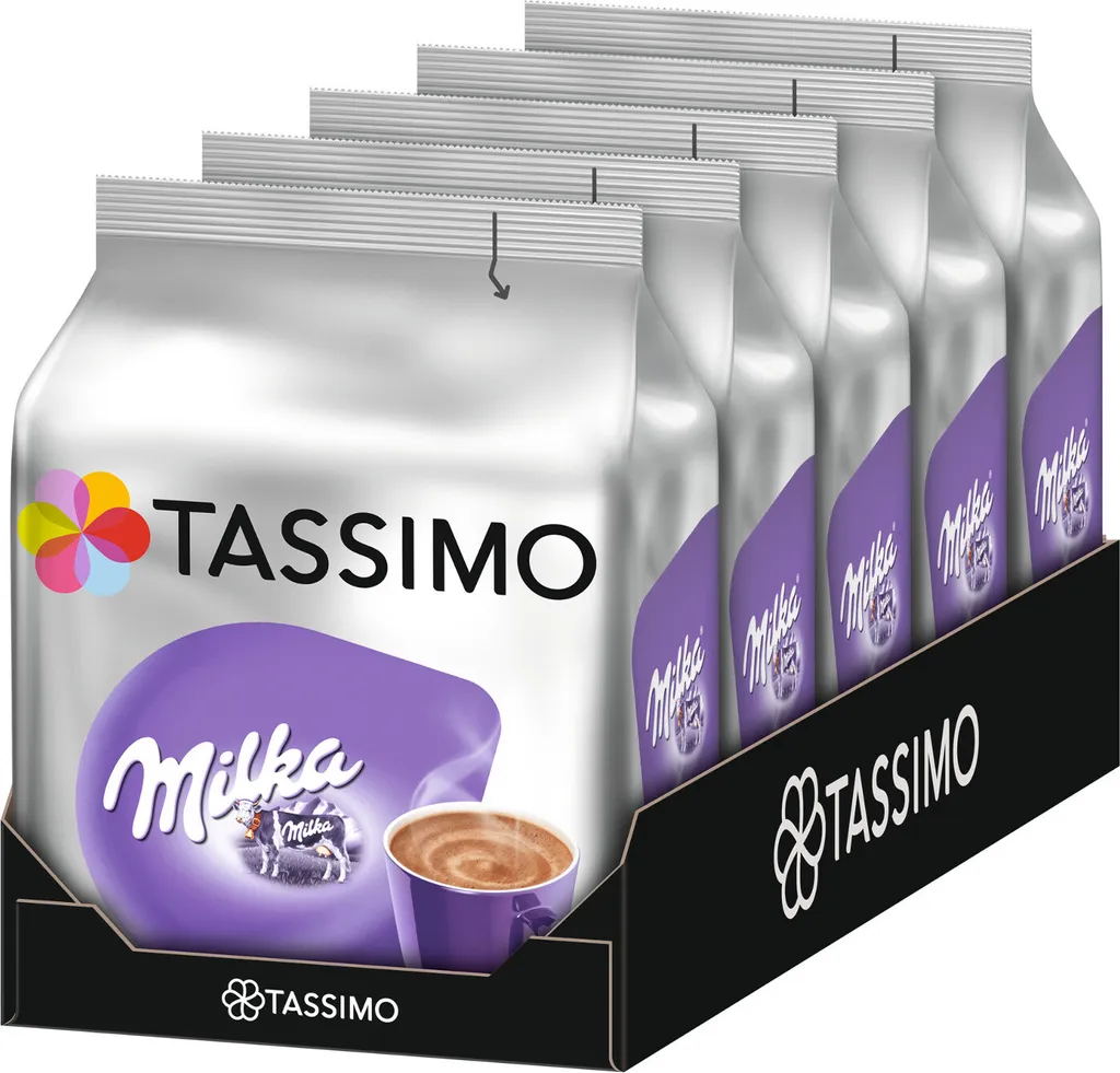 TASSIMO Milka 5er Pack Kakaospezialität T Discs Kapseln 5 X 8 Getränke 3 TASSIMO Milka 5er Pack Kakaospezialität T Discs Kapseln 5 X 8 Getränke