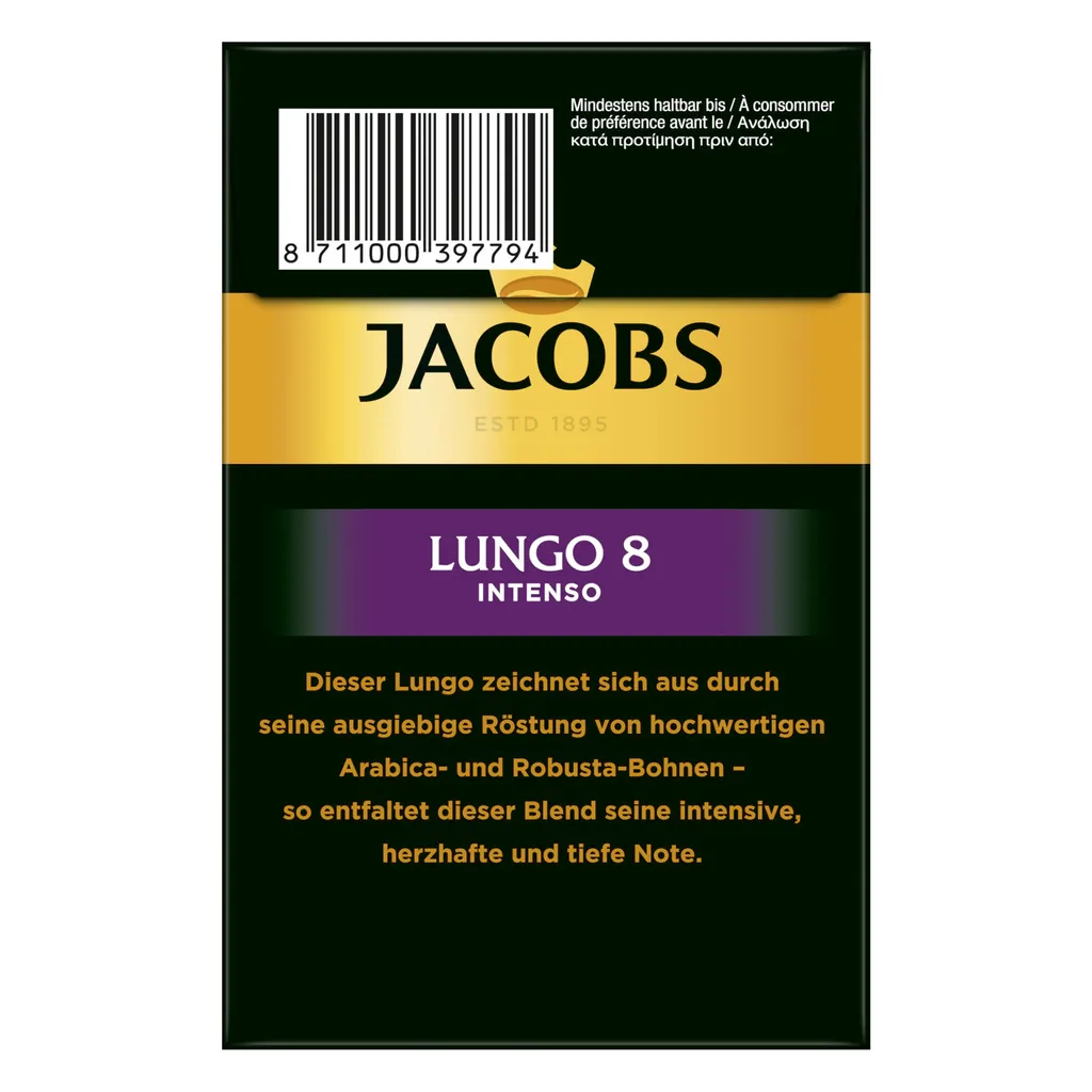 JACOBS Kapseln Lungo Intenso 5 X 40 Nespresso®* Kompatible Kaffeekapseln 6 JACOBS Kapseln Lungo Intenso 5 X 40 Nespresso®* Kompatible Kaffeekapseln – Bild 5