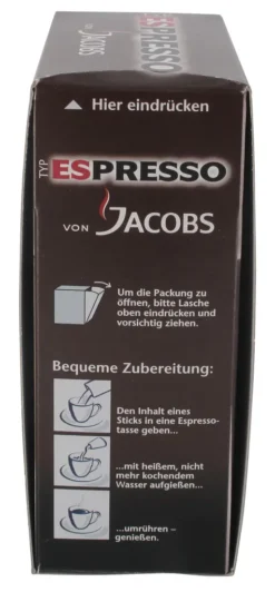Jacobs Typ Espresso Sticks | Löslicher Kaffee | 25 Portionen -Kaffeeprodukte d974244053679f784bc197cc5dc9c143