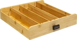 5five Simply Smart Aufbewahrungsbox Kaffe Kapsel Modern Metall Bambus Schwarz/braun 7,5cm X 33cm X 31cm -Kaffeeprodukte d9b4fed6c4c9a64d4f4df2719717f44a