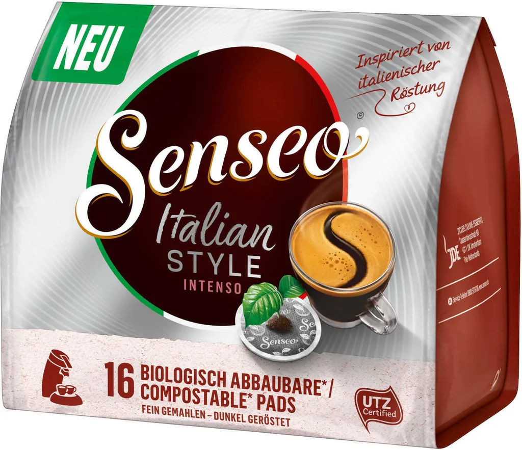 SENSEO Pads Italian Style Senseopads UTZ 80 Getränke Kaffeepads 6 SENSEO Pads Italian Style Senseopads UTZ 80 Getränke Kaffeepads – Bild 4