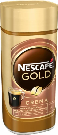 Nescafé® Nescafé Gold Crema | Löslicher Kaffee | 200g-Glas -Kaffeeprodukte dd288978079ff3b84df0069156f6292c