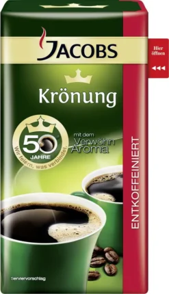 Jacobs Filterkaffee Krönung Entkoffeiniert | Gemahlen | 500g 21 Jacobs Filterkaffee Krönung Entkoffeiniert | Gemahlen | 500g -Kaffeeprodukte ddd14101f435fcb4f667c5afe163da97