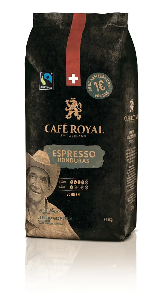 Café Royal Honduras Ganze Bohne Espresso 1kg 4 Café Royal Honduras Ganze Bohne Espresso 1kg – Bild 2