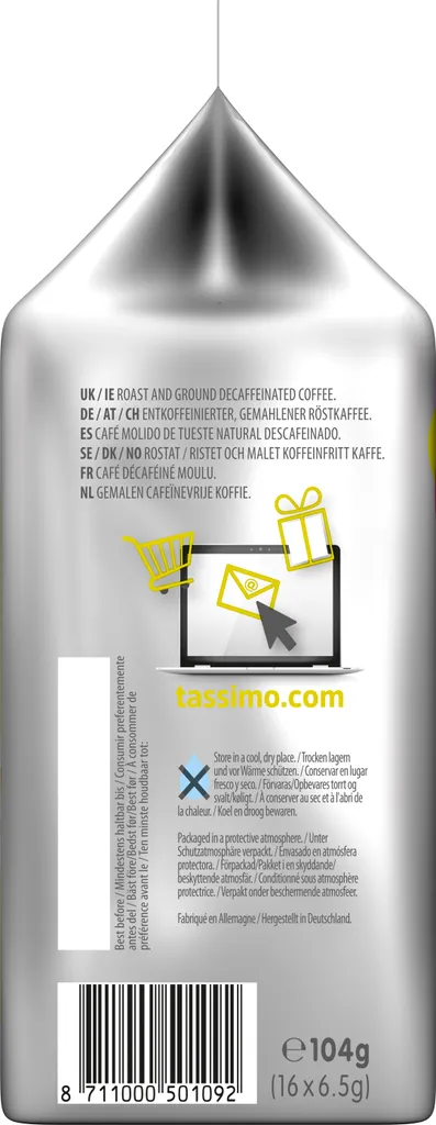 Tassimo Café Hag Crema Entkoffeiniert | 16 T Discs, Kaffeekapseln 5 Tassimo Café Hag Crema Entkoffeiniert | 16 T Discs, Kaffeekapseln – Bild 3