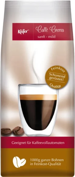 Käfer Caffè Crema Lungo | Ganze Bohne | 1000 G -Kaffeeprodukte ed0de750317dd16beeaccbc60e07b4e2