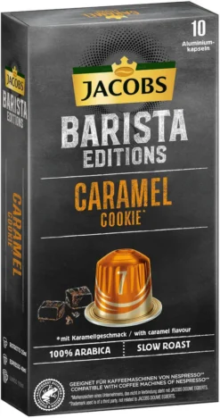 JACOBS Kapseln Barista Editions Caramel Cookie 7 10x10 Nespresso®* Kompatibel -Kaffeeprodukte ef8a630762228230f8dedba2e8895883