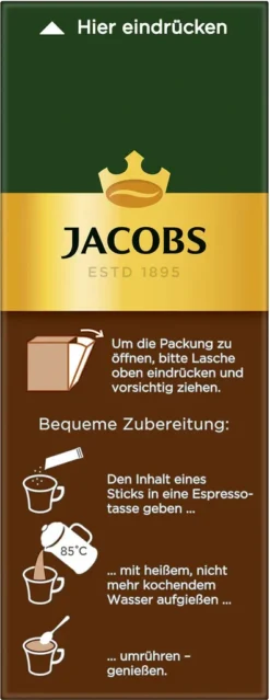 JACOBS Espresso Löslicher Kaffee 12er Pack - 12 X 25 Sticks 11 JACOBS Espresso Löslicher Kaffee 12er Pack - 12 X 25 Sticks -Kaffeeprodukte f27c6f28ec73822b3615311343e31ac4