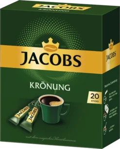 JACOBS Krönung Löslicher Kaffee 8 X 20 Getränke Sticks Instantkaffee -Kaffeeprodukte f8ab188ad59a99c00986f4ed0fab6255