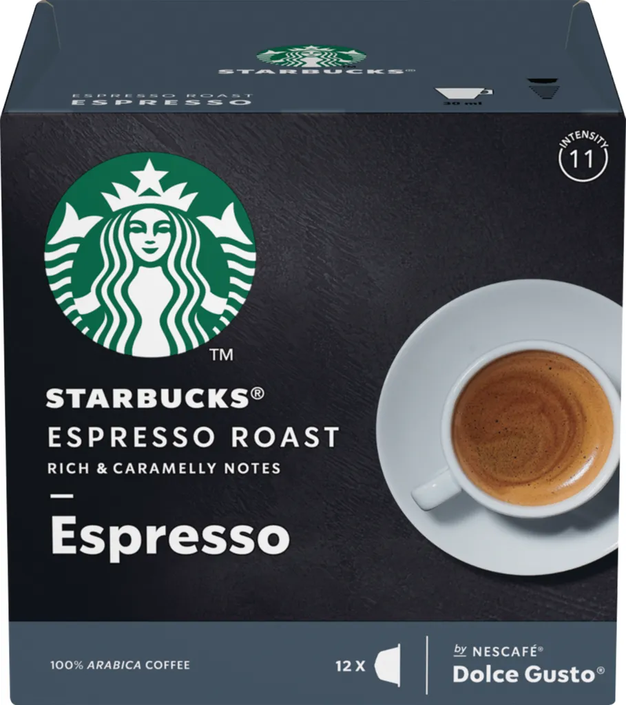 Nestlé® Starbucks By Nescafe Dolce Gusto 12 Kapseln Espresso Roast Arabica Kaffee 3 Nestlé® Starbucks By Nescafe Dolce Gusto 12 Kapseln Espresso Roast Arabica Kaffee